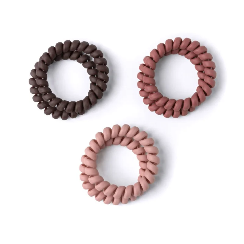 DM Merchandising : Crush Kinda Spiraling Coil Hair Ties - Assorted by style/color. Includes 1 at random