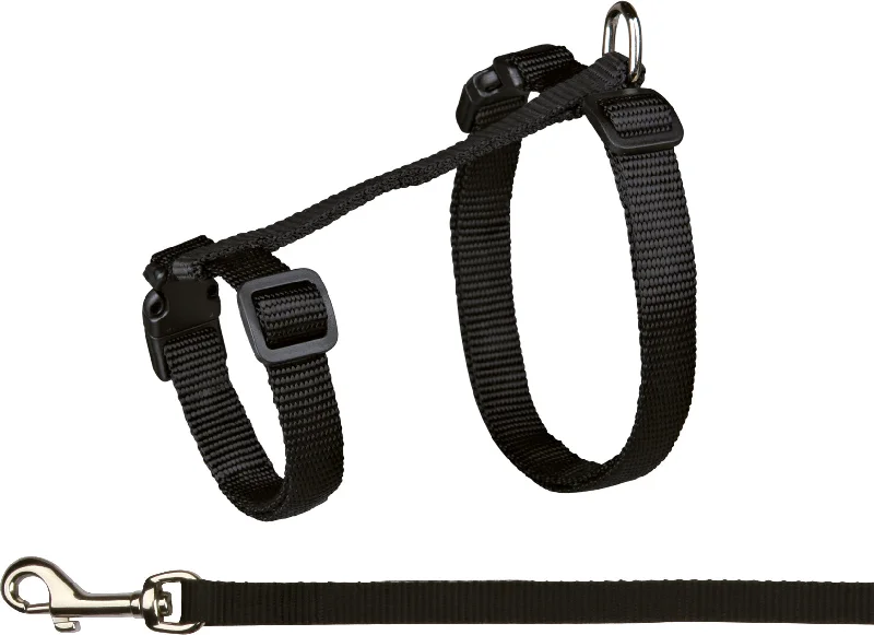 Cat harness with leash, XL, nylon, 34-57 cm/13 mm, 1.20 m