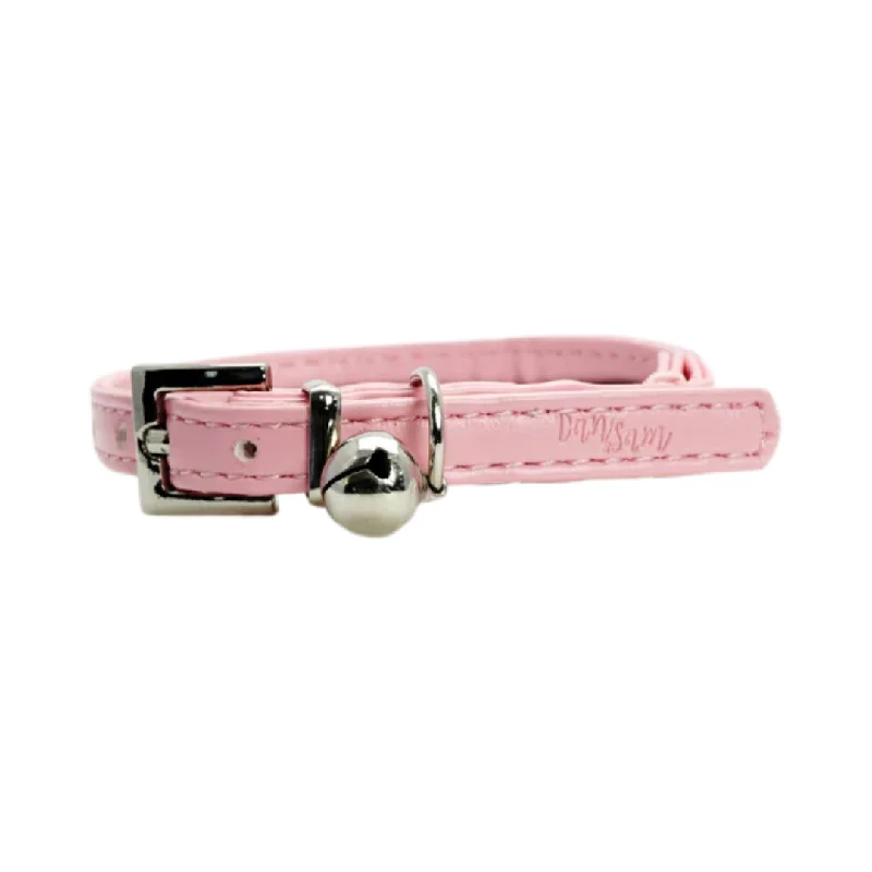 Dan & Sam – Cat Collar – Blush Vegan Leather