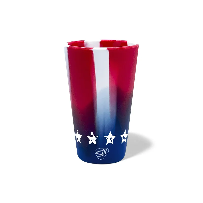 Silipint Silicone 16 oz Stars and Stripes Pint Glass