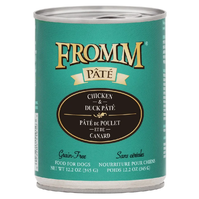 Fromm Gold Chicken & Duck Pate Canned Dog Food, 12/12.2oz