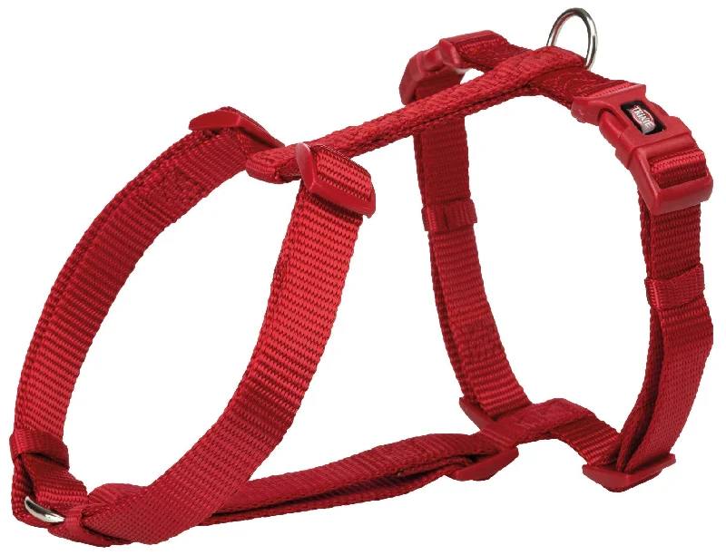 Premium H-harness, XXS-XS: 20-32 cm/10 mm, red