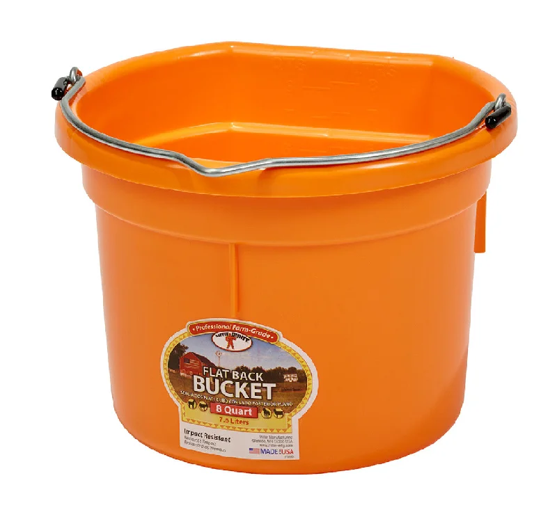 Little Giant Flat Back Impact Resistant Bucket 8 Quart