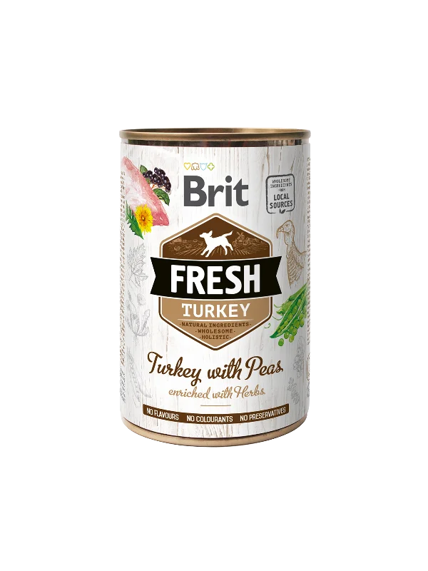 Brit Fresh tins 400g- Turkey with Peas