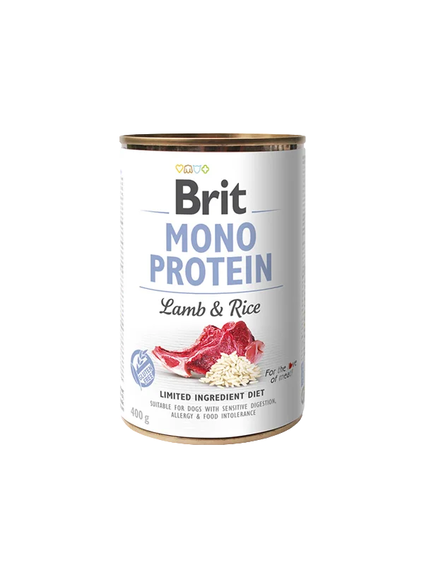 Brit Mono Protein tins 400g - Lamb & Rice