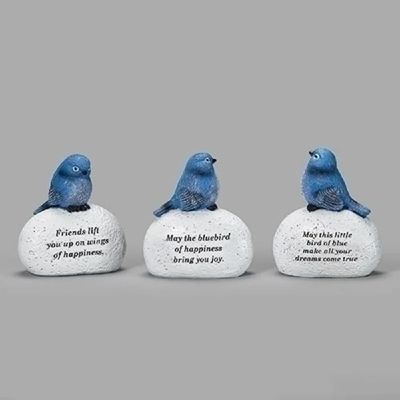 ROMAN BLUEBIRD ON STONE