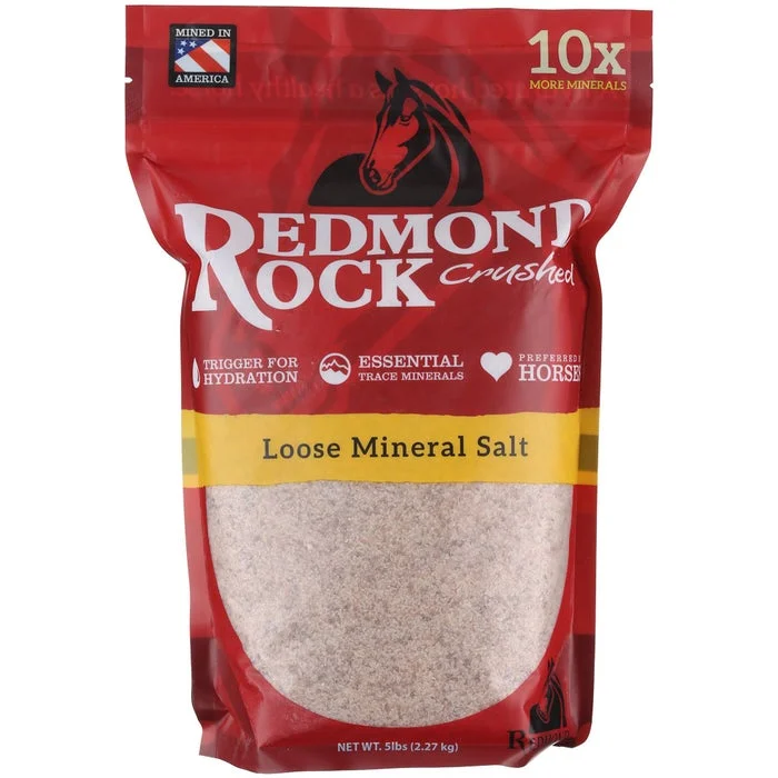 Redmond Rock Crushed Daily Red Mineral Salt 5lbs