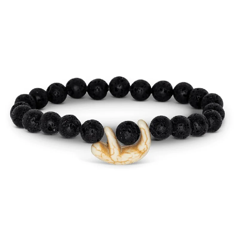 Fahlo :The Wander Bracelet - Sloth Tracking Bracelet in Lava Stone