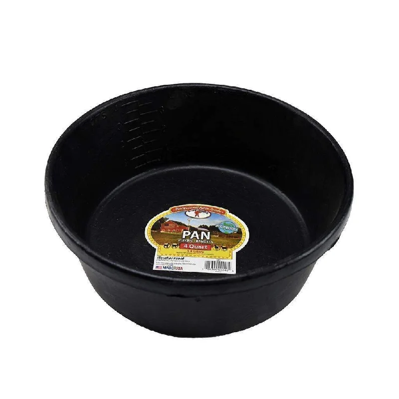 Little Giant 4 Quart Rubber Feed Pan