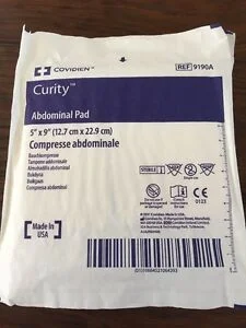 Covidien Curity Dressing Strip Oil Emulsion 5x9"