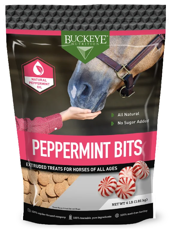 Buckeye No Sugar Added Peppermint Bits Horse Treat 4lb