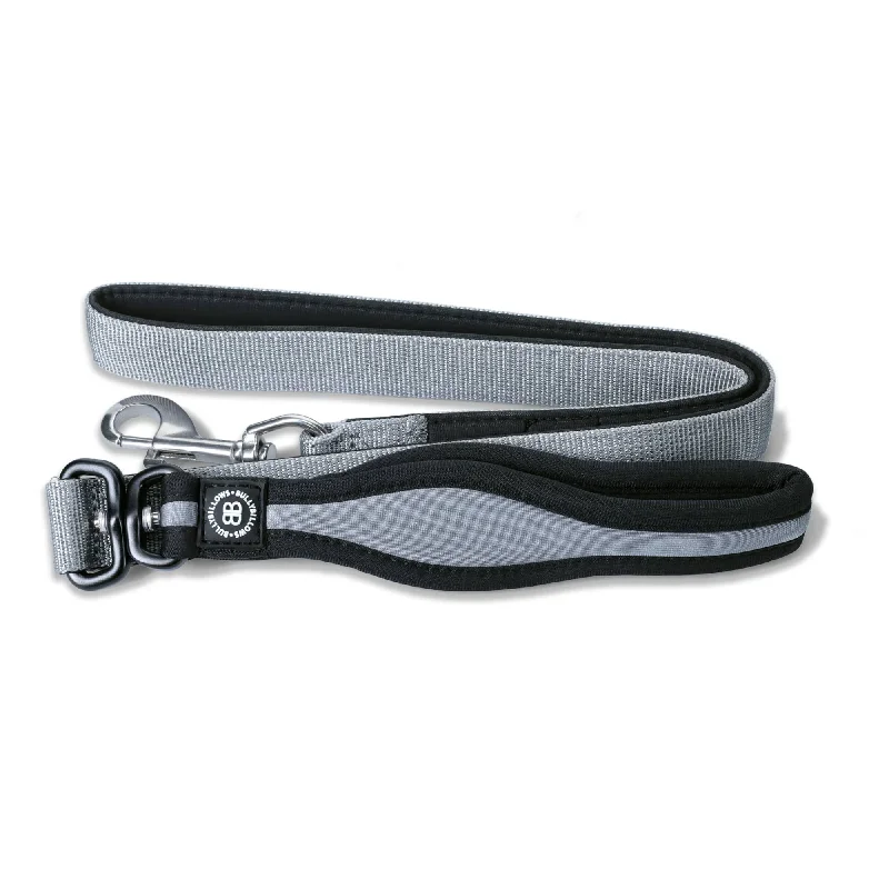 Snap Hook Clasp Lead - Metal Grey