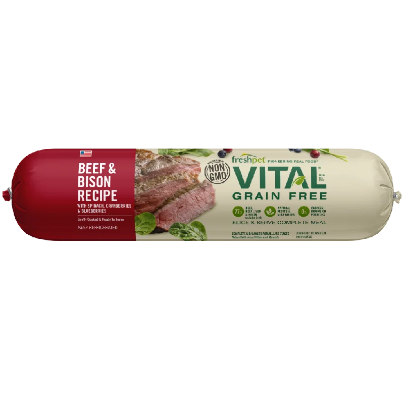 FRESHPET VITAL BISON & BEEF ROLL 2lb