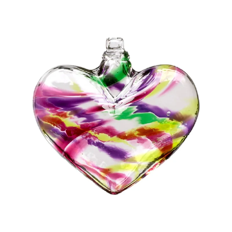 Kitras :  Heart of Winter Carnival Glass Ornament