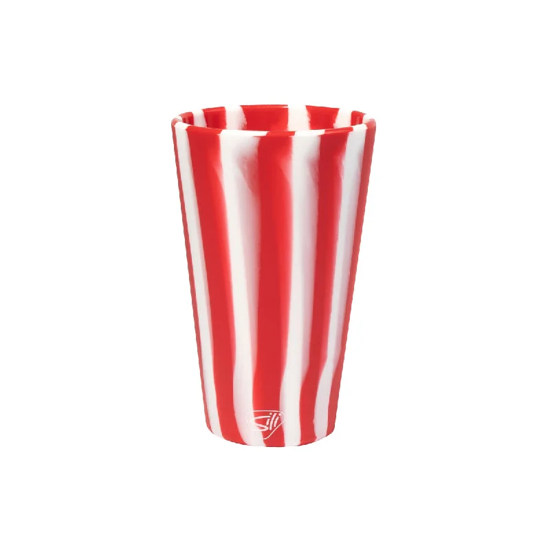 Silipint Silicone 16 oz Candy Cane Collection Pint Glass