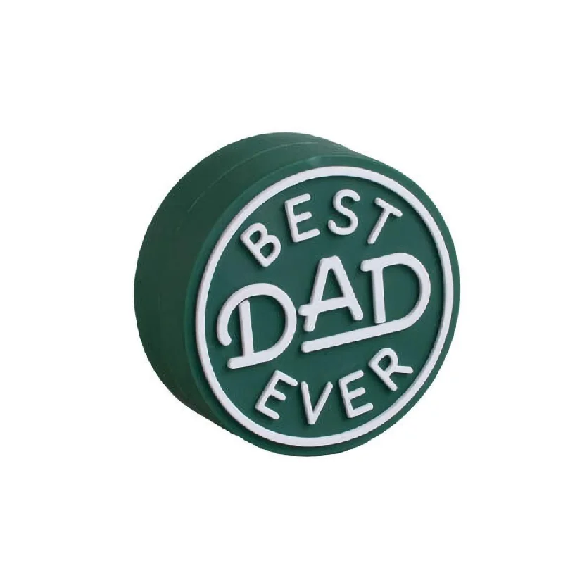 Hallmark : Charmers Best Dad Ever Green Silicone Charm