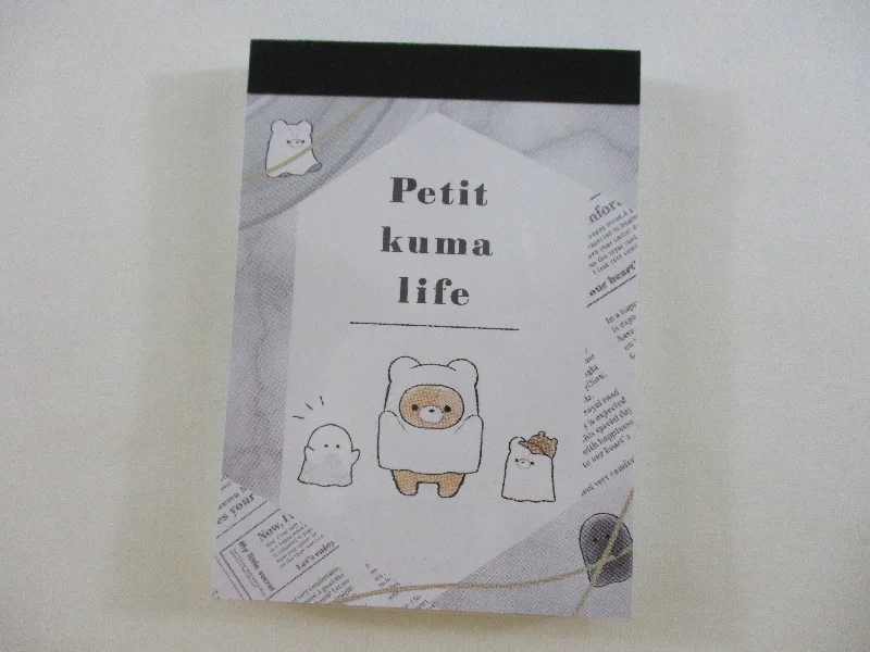 Cute Kawaii Kamio Bear Petit kuma life Mini Notepad / Memo Pad - Stationery Designer Paper Collection