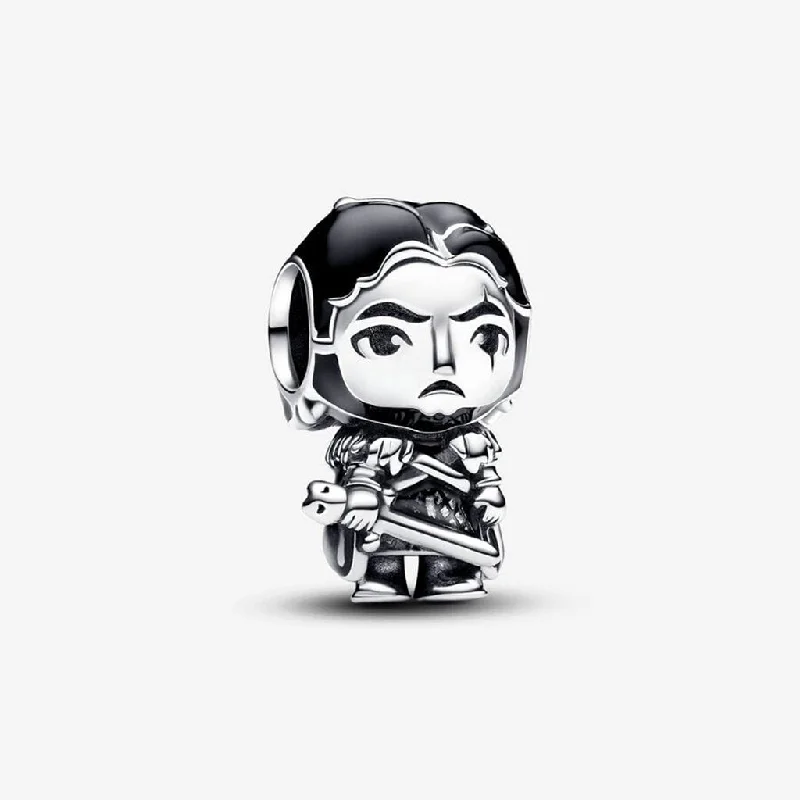 PANDORA : Game of Thrones Jon Snow Charm - Sterling Silver