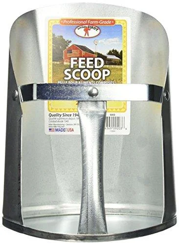 Little Giant Galvanized Feed Scoop Steel 4 Quarts