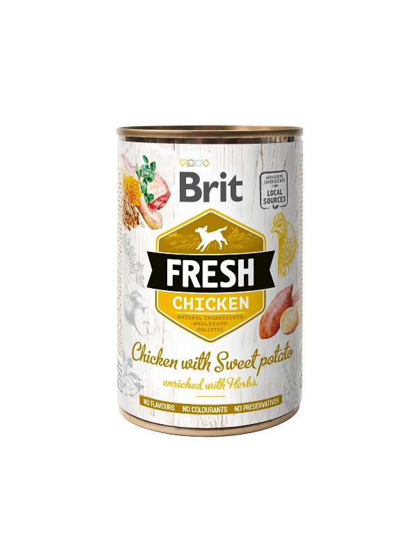 Brit Fresh tins 400g- Chicken with Sweet Potato