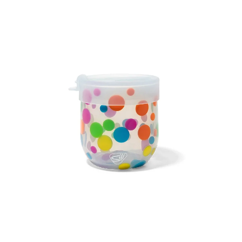 Sale Silipint Silicone 12 oz Polka Dot Wine Tumbler with Flip Lid