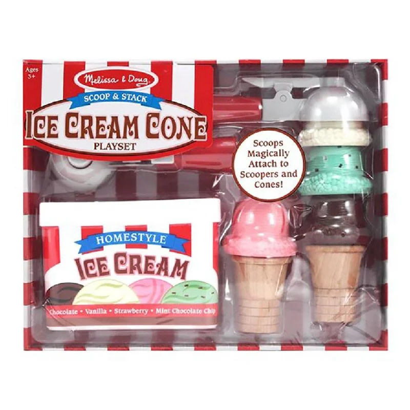 Melissa & Doug : Scoop & Stack Ice Cream Cone Playset