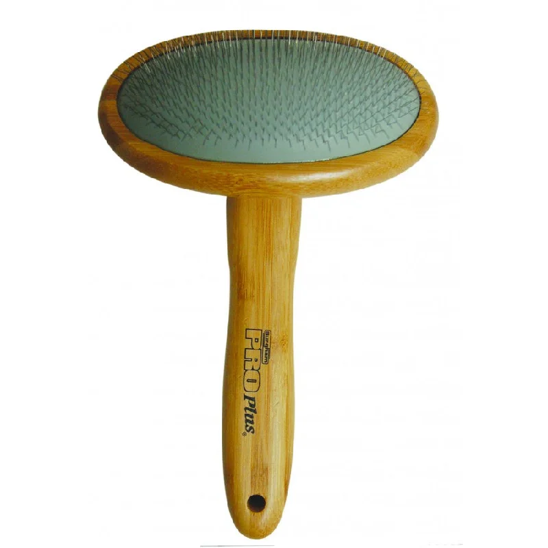 Burgham Pro Plus Bamboo Soft Slicker Brush