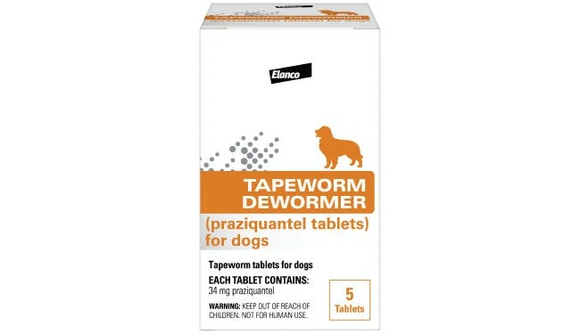 BAYER TAPEWORM DEWORMER K9 5CT