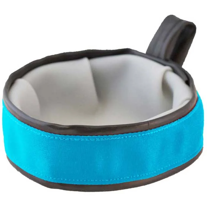 Cycle Dog USA Travel Buddy 22oz Collapsible Dog Bowl, Blue