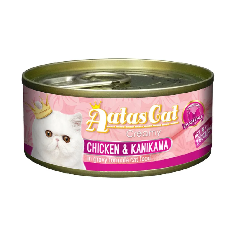 Aatas Cat Creamy Chicken & Kanikama In Gravy Canned Cat Food