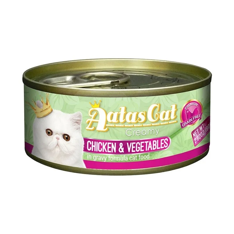 Aatas Cat Creamy Chicken & Vegetables In Gravy Canned Cat Food