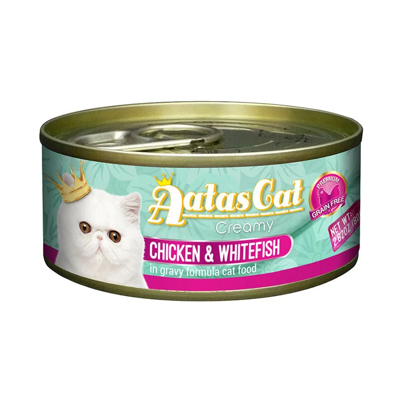 Aatas Cat Creamy Chicken & Whitefish In Gravy Canned Cat Food