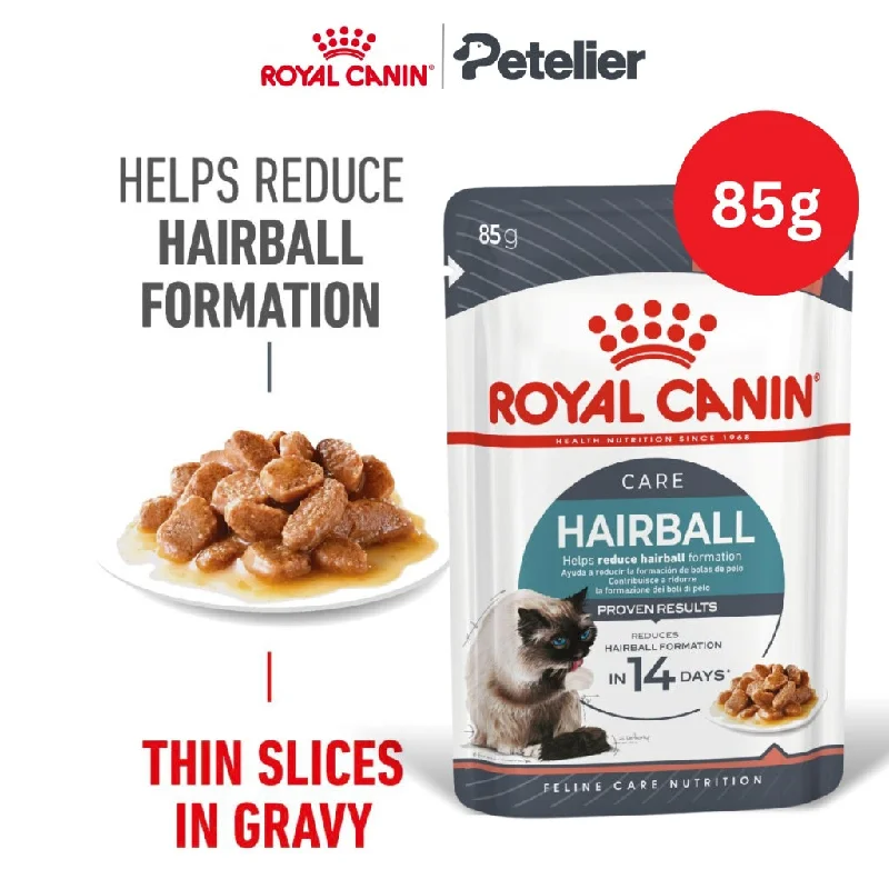 Royal Canin Hairball Care Gravy 85g Pouch Adult Wet Cat Food - Feline Care Nutrition